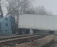 18 Wheeler Gets Hung On Railroad Crossing