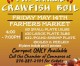 Annual crawfish boil May 14