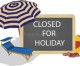 Holiday closings