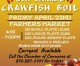 Date set for crawfish boil