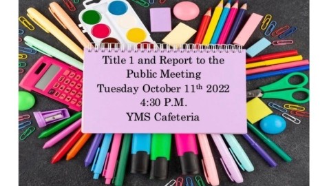 Yerger To Host Title 1/Report To the Public