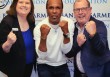 Janet & Tim Choate Pick Up Tips From Sugar Ray Leonard at Farmers Bank Foundation Distinguished Speaker Event