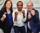 Janet & Tim Choate Pick Up Tips From Sugar Ray Leonard at Farmers Bank Foundation Distinguished Speaker Event