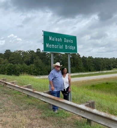 Maleah Davis’s Grandmother Visits Memorial Site