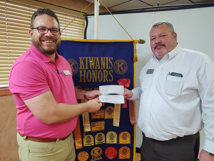 Hope Kiwanis Donates To UAHT Foundation For Scholarships and to “The Call”
