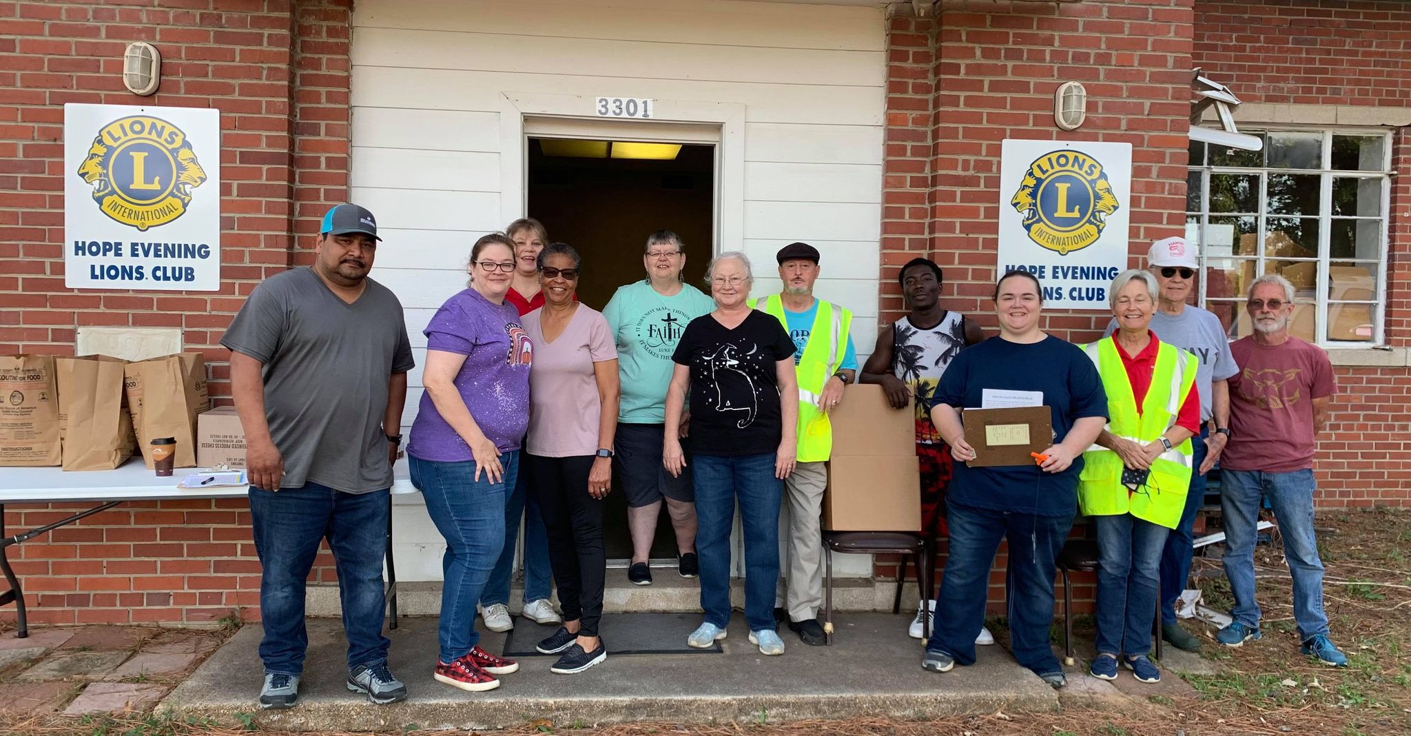 Hope Evening Lions Has Best Food Distribution Ever