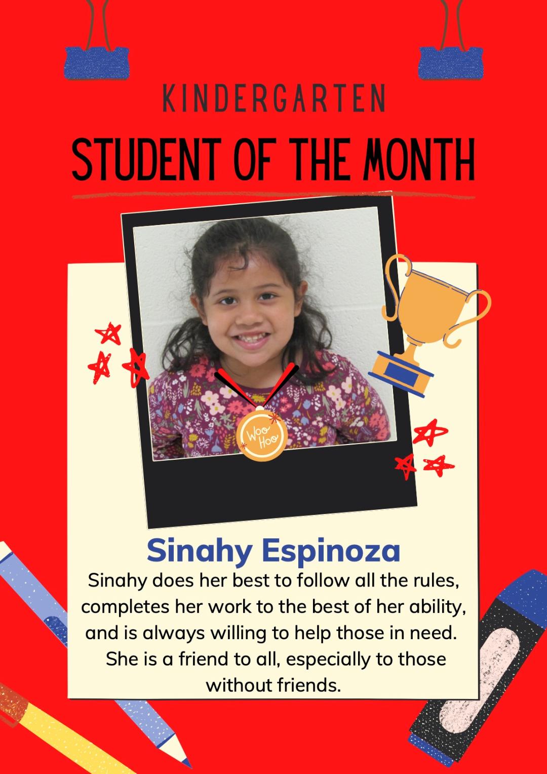 Clinton Primary Names Students of the Month