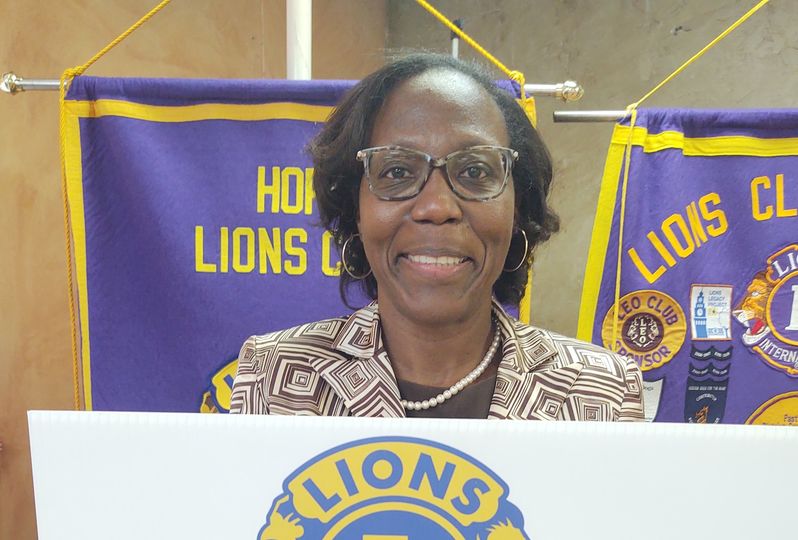 Hope Lions Club Welcomes Dr. Christine Holt of UAHT