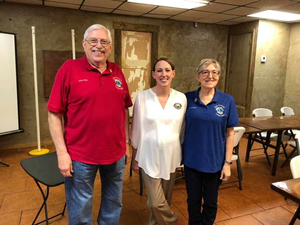 Hope Evening Lions Hear Program From Dr. Jennifer Ballard