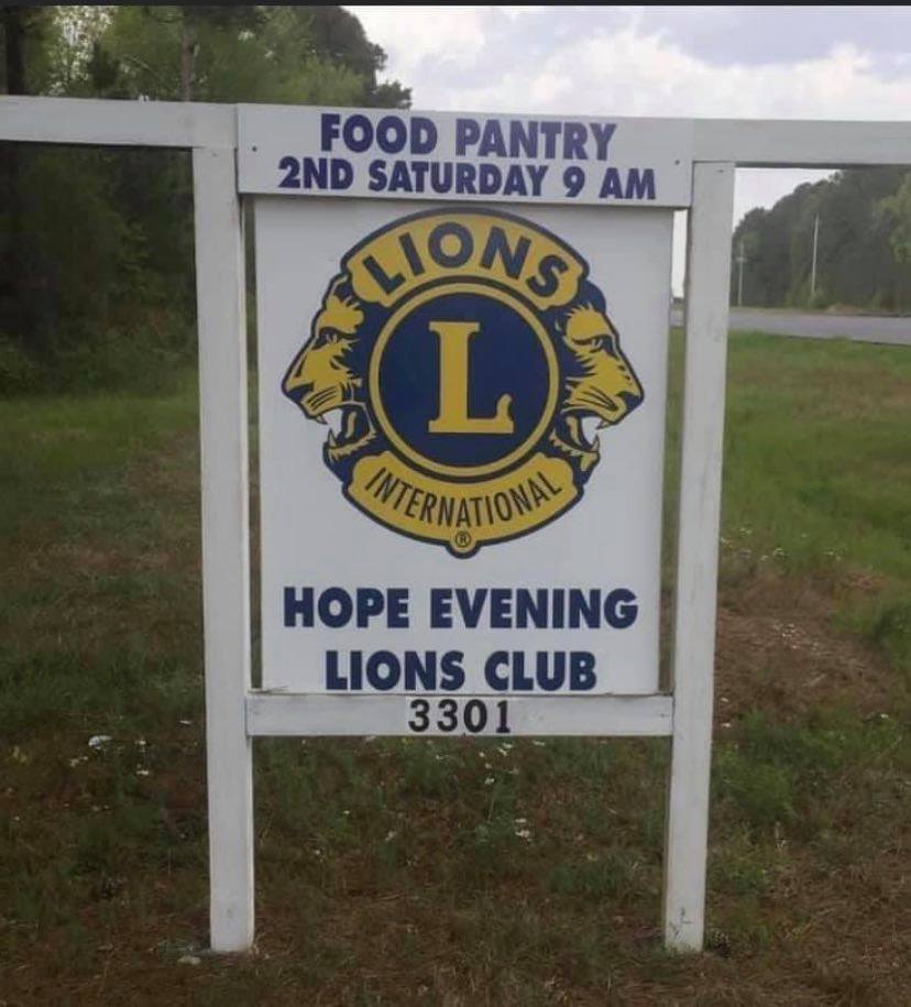 Hope Evening Lions Food Pantry To Be Open Saturday