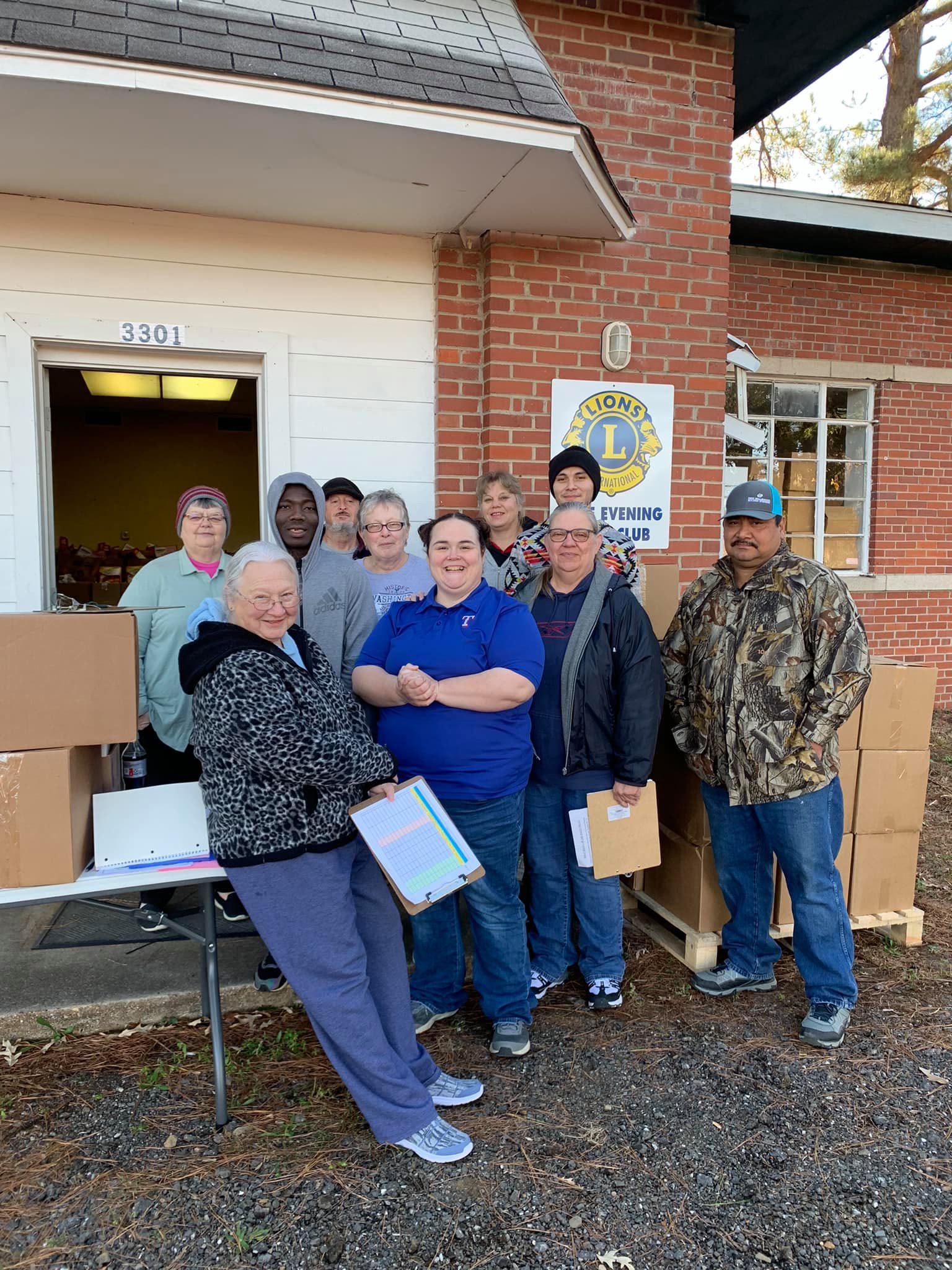 Hope Evening Lions Hold Monthly Food Distribution