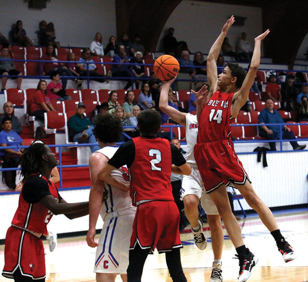 It’s Basketball Time! Blevins Is Shown Playing Caddo Hills Hope Prescott