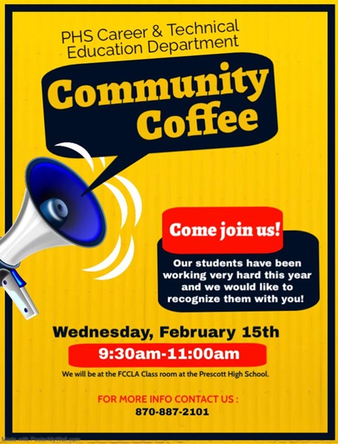 FCCLA coffee Wednesday