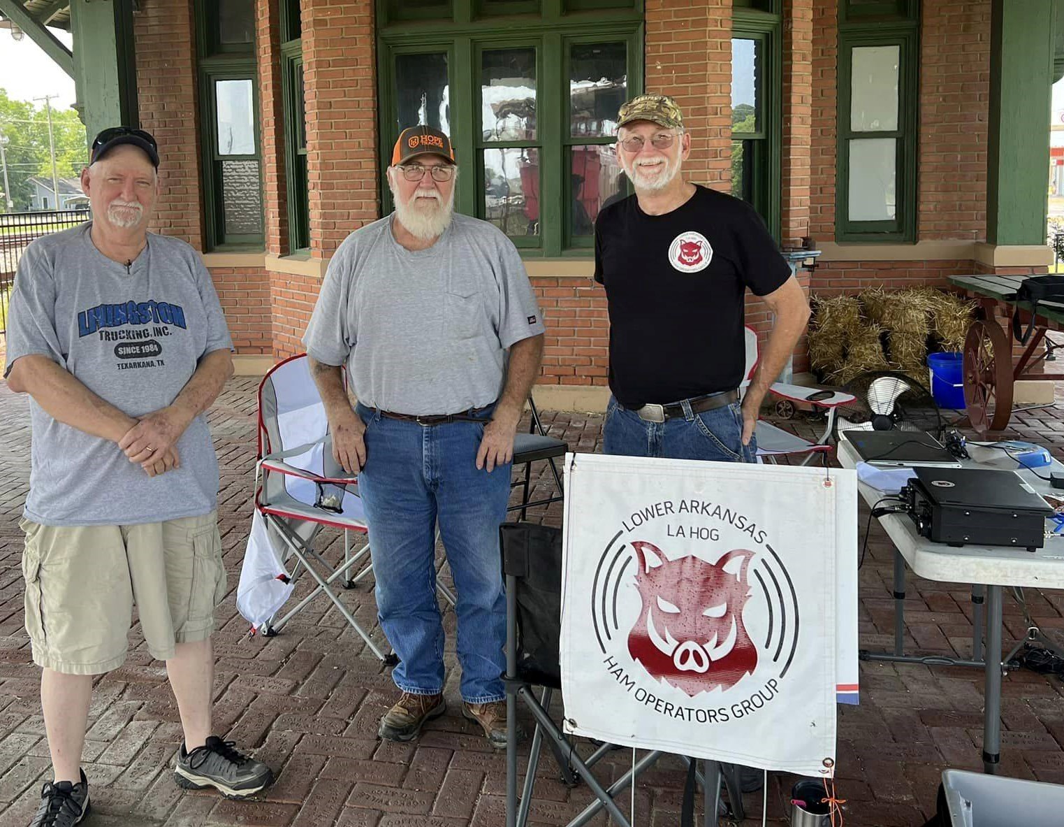 Lower Arkansas Ham Operators Group Mans Station at Nevada County Depot Museum in Prescott
