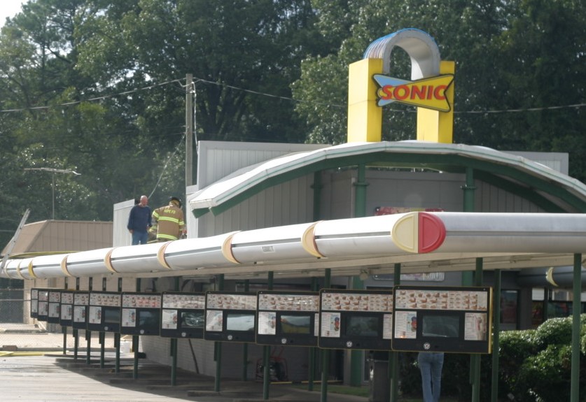 Fire at Sonic in Hope on Sunday