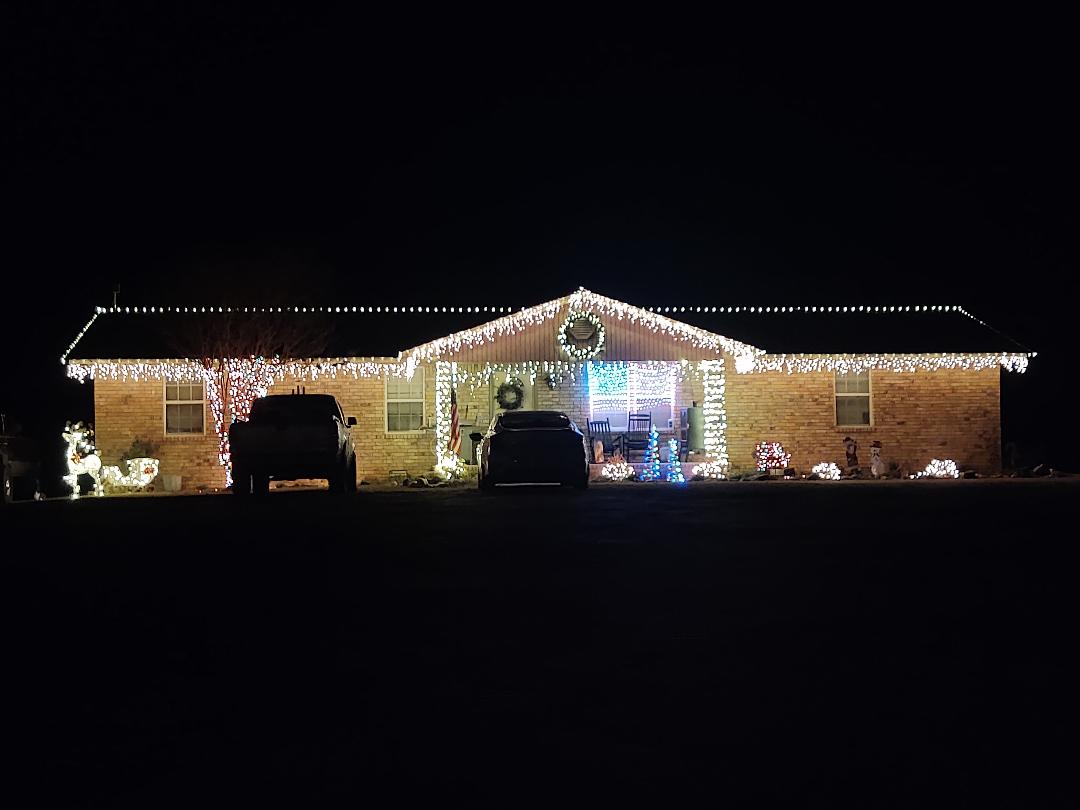 Christmas Lights on Highway 53 in Nevada County Hope Prescott