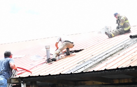 Fire damages Casa Carlos