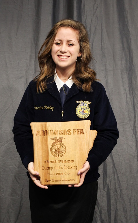 Priddy takes first in public speaking