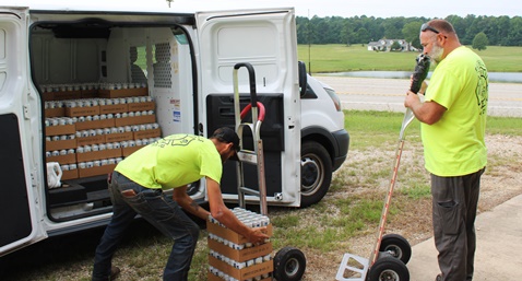 Fair Hills VFD gets water donation