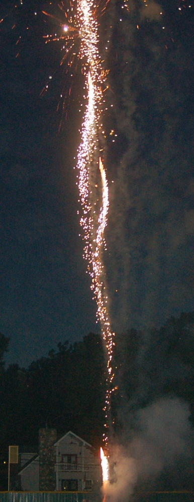 Good time at the fireworks show