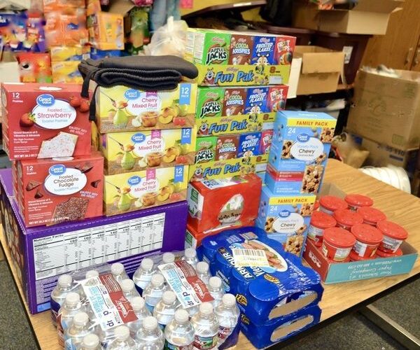 Anonymous donation of food & clothing to Clinton Primary