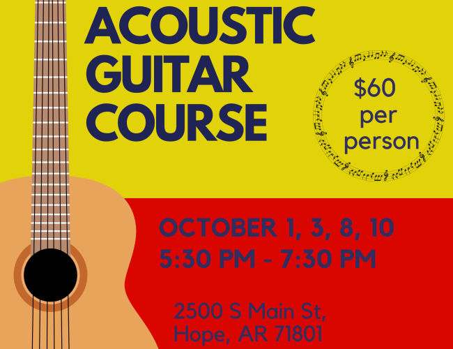 Beginner Acoustic Guitar Course offered at UAHT