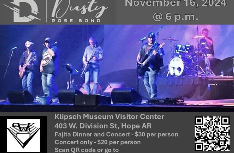 Klipsch Museum Sets Fundraiser with Dusty Rose Band November 16th