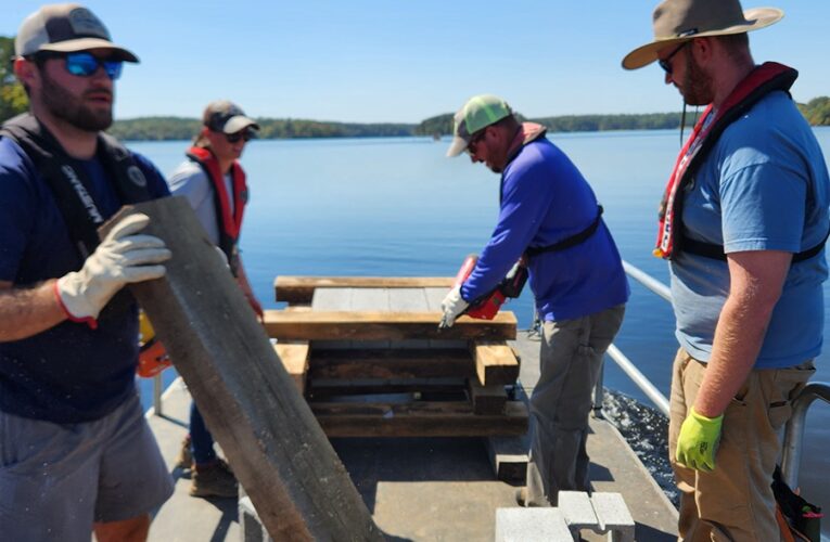 Habitat project on Upper and Lower White Oak Lakes