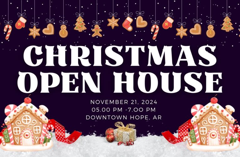 Christmas Open House this evening in Hope