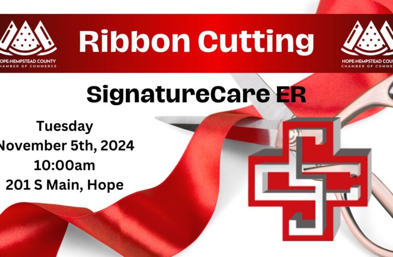 Ribbon cutting this morning at chamber office