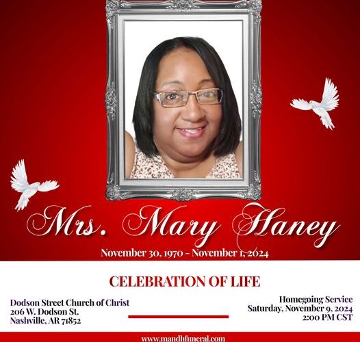 Mrs. Mary Ann Haney – Updated