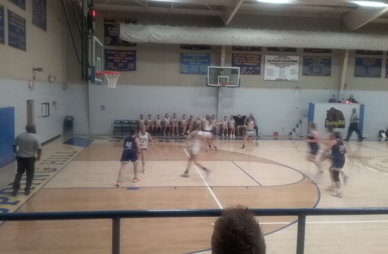 Spring Hill basketball action