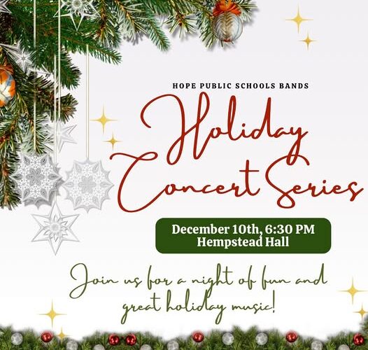 Holiday Concert Series tonight at Hempstead Hall
