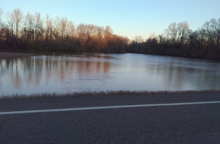 Little Missouri River flooding low-lying areas