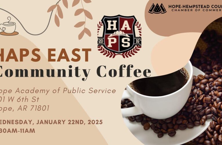 Community Coffee this morning at HAPS