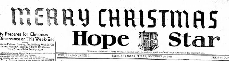 Hope Star articles over the years