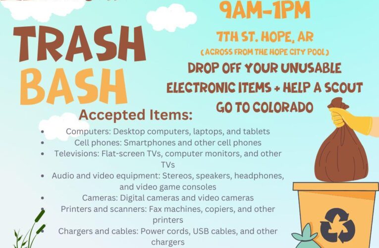 Scout Troop 5 electronics waste recycling event Saturday