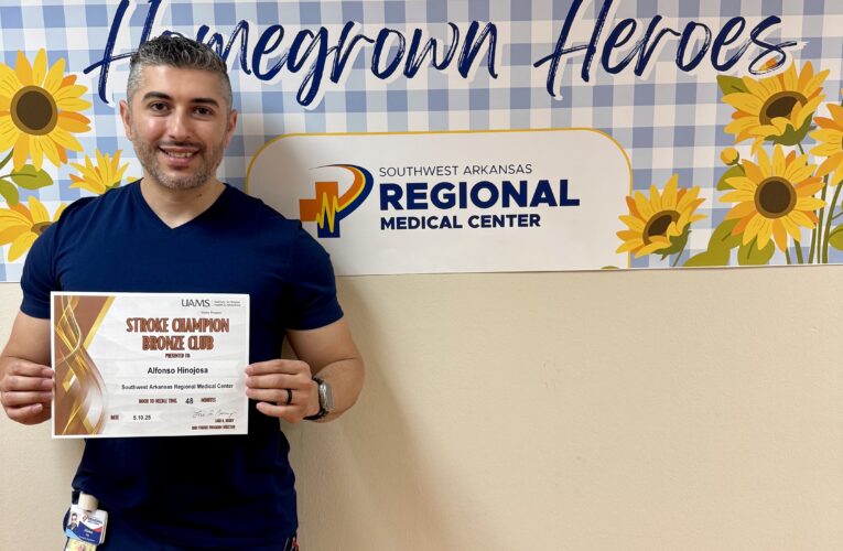 Alfonso Hinojosa earns Bronze Certificate for Outstanding Stroke Response performance