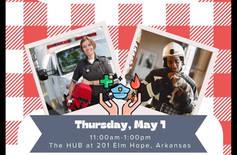 First responder lunch today at The HUB in Hope