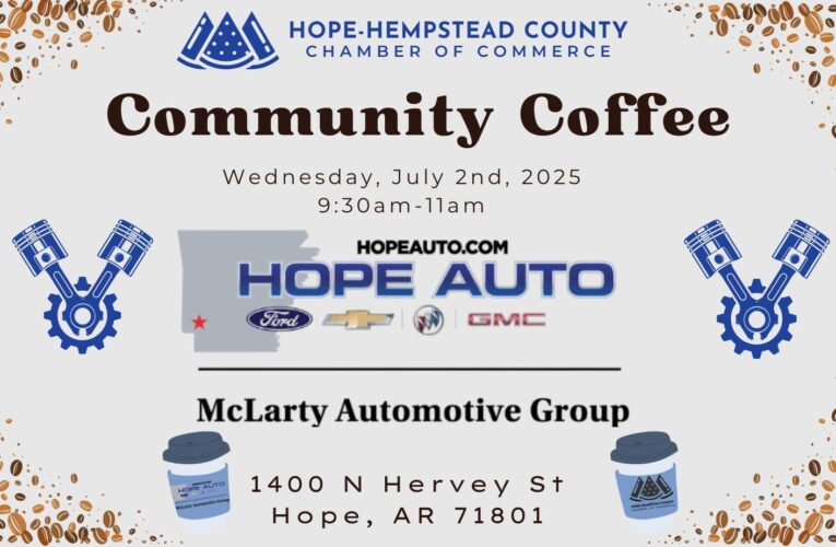 Community Coffee this morning