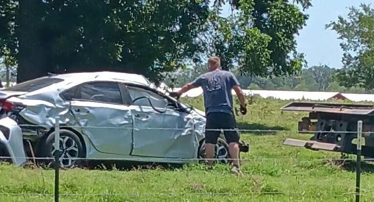 Wreck on County Road 23 in Hempstead County