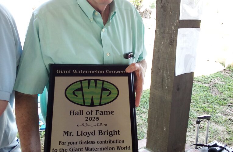 Official watermelon weigh-off held, Lloyd Bright named to Hall of Fame