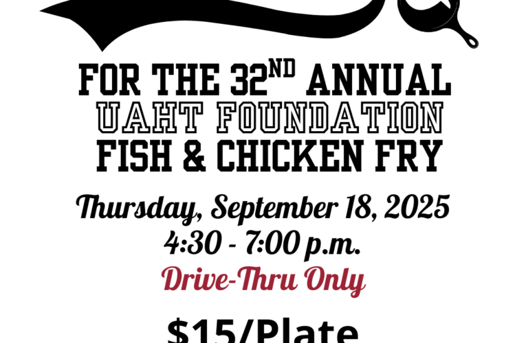 UAHT’s 32nd Annual Community Fish & Chicken Fry set for Thursday, September 18