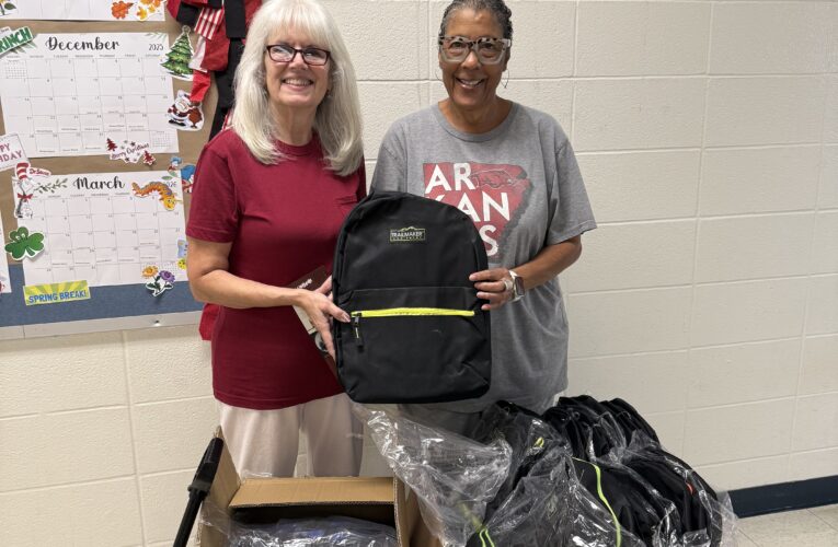 Black History Museum donates 25 backpacks with school supplies and a snack to Clinton Primary