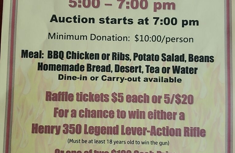 Ozan Rural Volunteer Fire Department fundraiser this evening