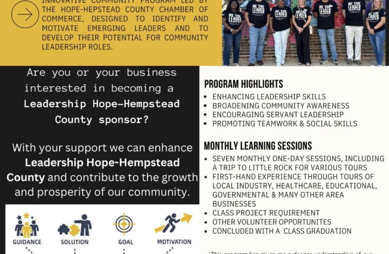 Leadership Hope-Hempstead County 2026 – announcement & Community Coffee