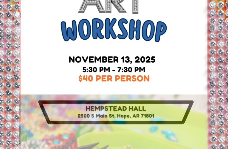 UAHT to host Diamond Art Self-Care Workshop at Hempstead Hall