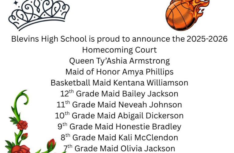 Blevins Homecoming Court announced