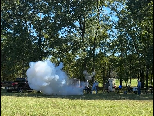 Nevada County Depot Museum test fires cannon