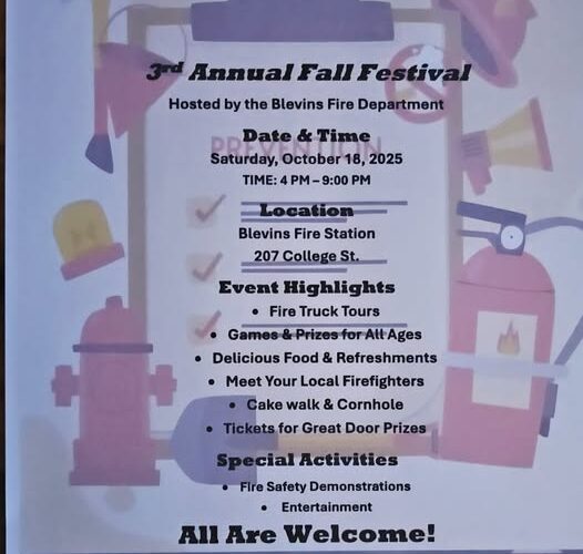 3rd Annual Fall Festival in Blevins